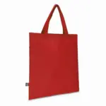R-PET Draagtas non-woven korte handvatten 38 x 42cm 75g/m², rood