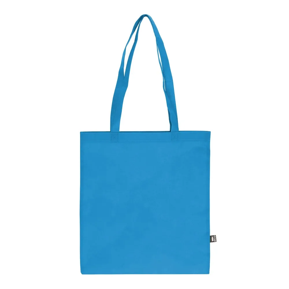 R-PET Draagtas non-woven lange handvatten 38 x 42cm 75gm² blauw - Hidalgo R-PET Draagtas non-woven lange handvatten 38 x 42cm 75g/m², blauw