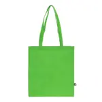 R-PET Draagtas non-woven lange handvatten 38 x 42cm 75gm² lichtgroen - Hidalgo R-PET Draagtas non-woven lange handvatten 38 x 42cm 75g/m², lichtgroen