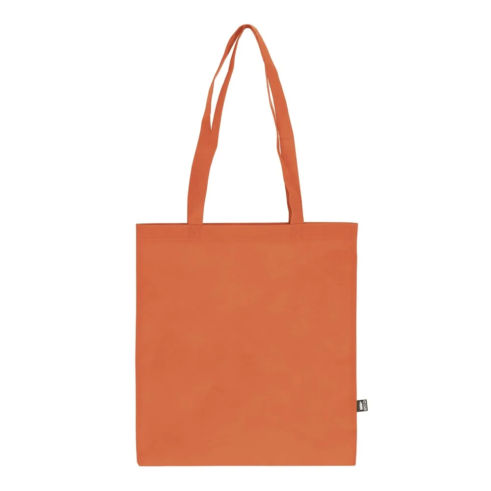 R-PET Draagtas non-woven lange handvatten 38 x 42cm 75gm² oranje - Hidalgo R-PET Draagtas non-woven lange handvatten 38 x 42cm 75g/m², oranje