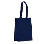 R-PET Draagtas gelamineerd non-woven 24 x 11 x 30cm 105gm² donkerblauw - Hidalgo R-PET Draagtas gelamineerd non-woven 24 x 11 x 30cm 105g/m², donkerblauw