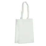 R-PET Draagtas gelamineerd non-woven 24 x 11 x 30cm 105gm² wit - Hidalgo R-PET Draagtas gelamineerd non-woven 24 x 11 x 30cm 105g/m², wit