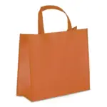 R-PET Draagtas gelamineerd non-woven 40 x 16 x 35cm 105gm² oranje - Hidalgo R-PET Draagtas gelamineerd non-woven 40 x 16 x 35cm 105g/m², oranje