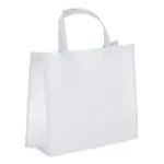 R-PET Draagtas gelamineerd non-woven 40 x 16 x 35cm 105gm² wit - Hidalgo R-PET Draagtas gelamineerd non-woven 40 x 16 x 35cm 105g/m², wit