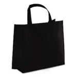 R-PET Draagtas gelamineerd non-woven 40 x 16 x 35cm 105gm² zwart - Hidalgo R-PET Draagtas gelamineerd non-woven 40 x 16 x 35cm 105g/m², zwart