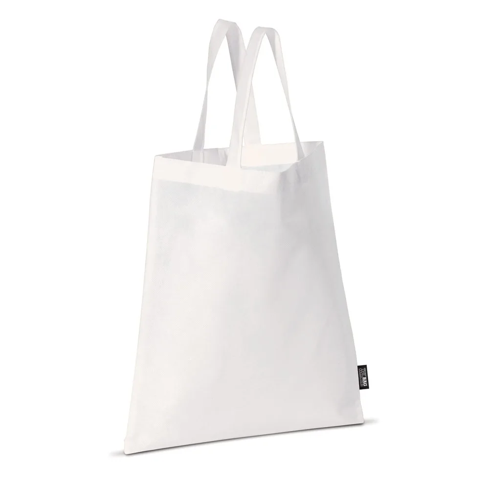 Draagtas non-woven wit 75gm² productfoto 2 - Hidalgo Draagtas non-woven wit 75g/m² — productfoto 2