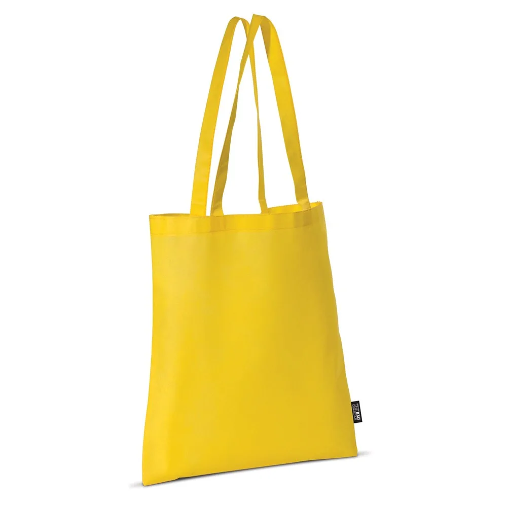 Schoudertas non-woven 75gm² geel - Hidalgo Schoudertas non-woven 75g/m², geel