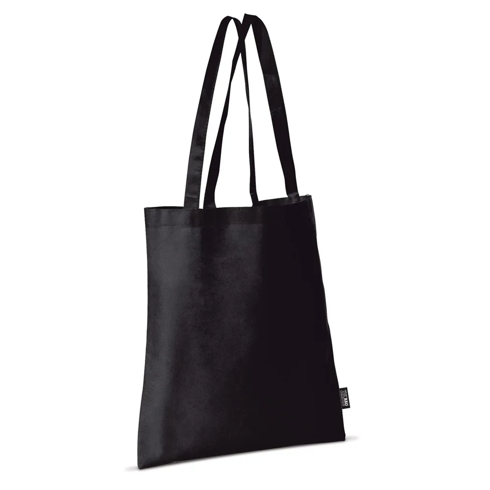 Schoudertas non-woven 75gm² zwart - Hidalgo Schoudertas non-woven 75g/m², zwart