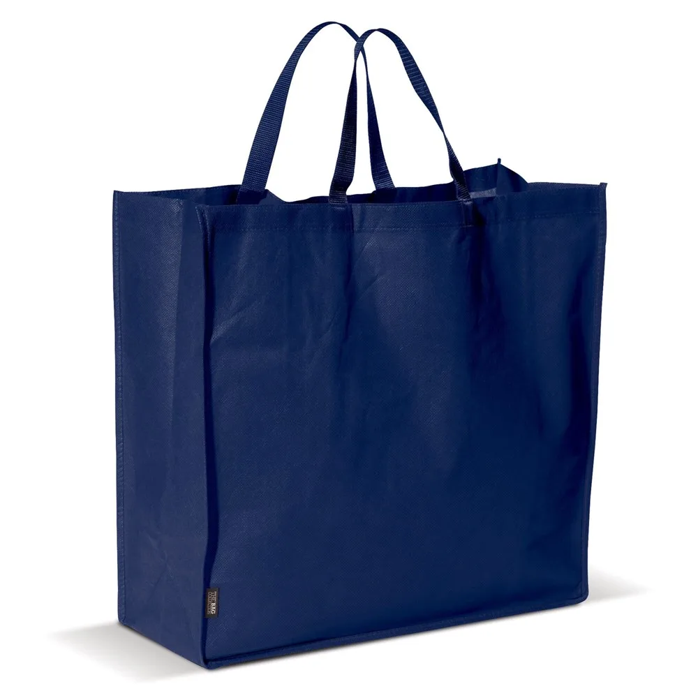 Draagtas non woven 75gm² donkerblauw - Hidalgo Draagtas non woven 75g/m², donkerblauw