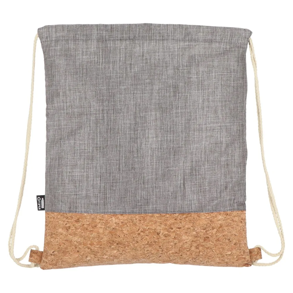 Koordzak R-PET kurk 35 x 40cm productfoto 4 - Hidalgo-werbeartikel Koordzak R-PET & kurk 35 x 40cm — productfoto 4