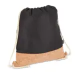 Koordzak R-PET kurk 35 x 40cm zwart - Hidalgo-werbeartikel Koordzak R-PET & kurk 35 x 40cm, zwart