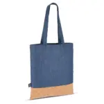 Draagtas R-PET & kurk 35 x 40cm, donkerblauw