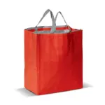 Koeltas non-woven 32.5 x 19.5 x 39 cm, 100 g/m², rood