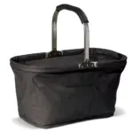 Picknickmand opvouwbaar 2-in-1 koeltas 600D zwart - Hidalgo-werbeartikel Picknickmand opvouwbaar 2-in-1 koeltas 600D, zwart
