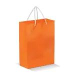 Draagtas papier klein 200gm2 oranje - Hidalgo-werbeartikel Draagtas papier klein 200g/m2, oranje