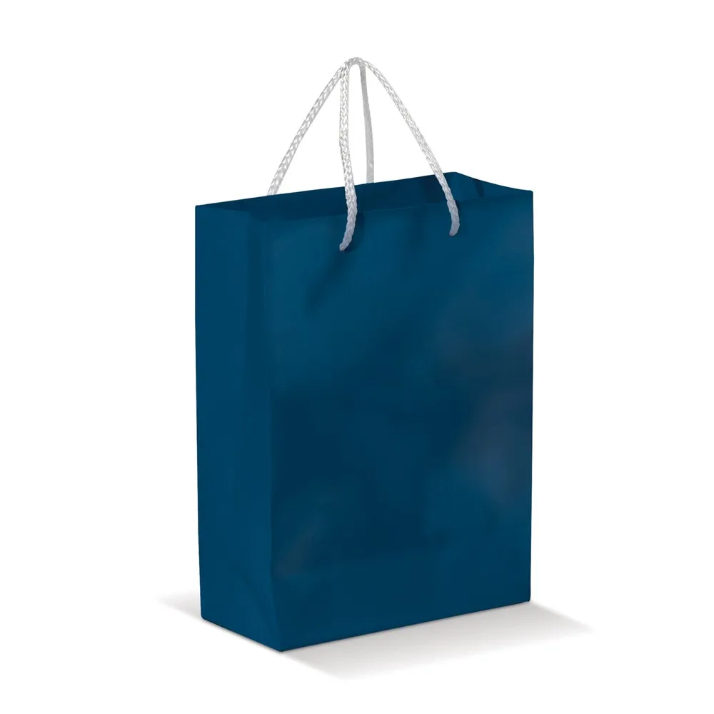 Draagtas papier groot 200gm2 donkerblauw - Hidalgo Draagtas papier groot 200g/m2, donkerblauw