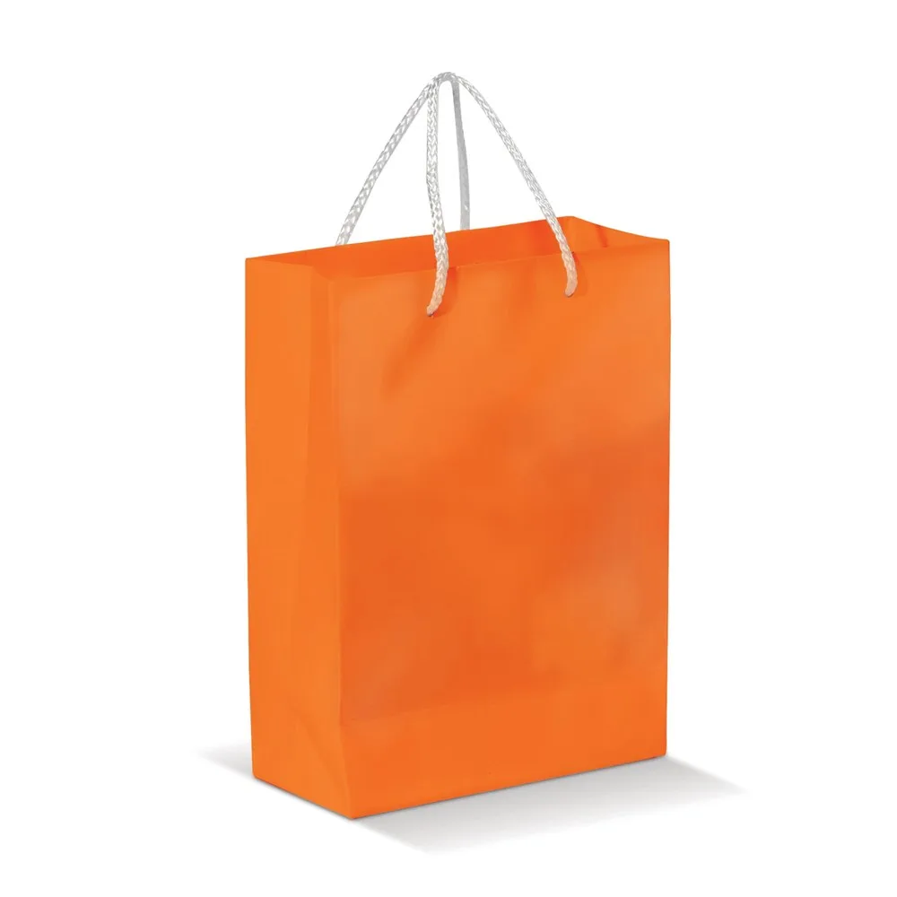 Draagtas papier groot 200gm2 oranje - Hidalgo Draagtas papier groot 200g/m2, oranje