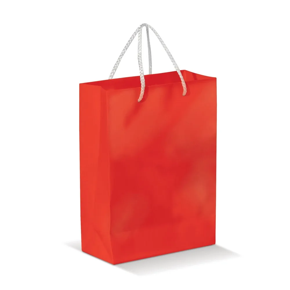 Draagtas papier groot 200gm2 rood - Hidalgo Draagtas papier groot 200g/m2, rood