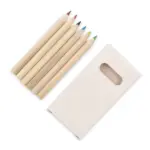 6 kleurpotloden in gerecycled melkpakken doosje — productfoto 5