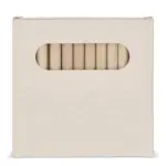 12 kleurpotloden in gerecyclede melkpakkenverpakking, ecru