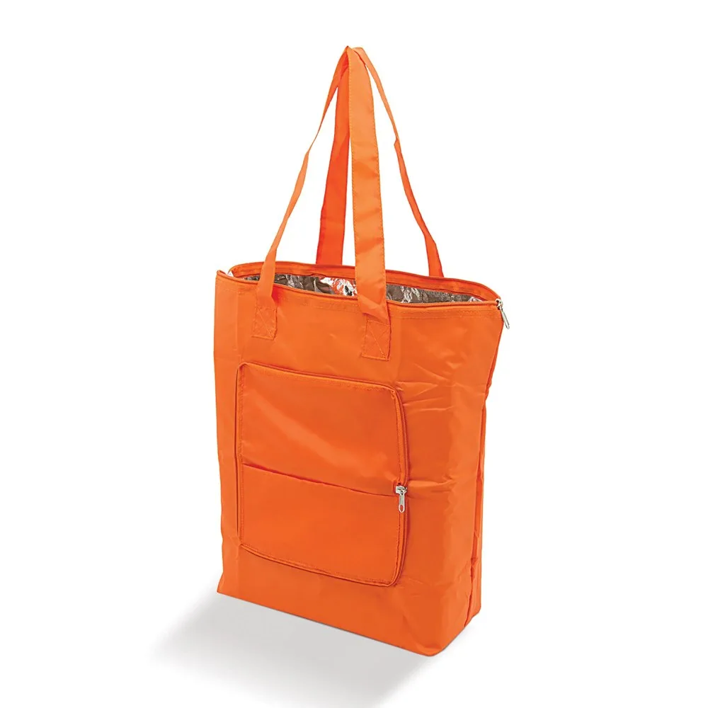 Koeltas vouwbaar oranje - Hidalgo-werbeartikel Koeltas vouwbaar, oranje