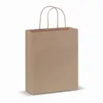Papieren kraft tas 90g/m² 22x10x31cm, bruin