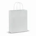 Papieren kraft tas 90g/m² 22x10x31cm, wit