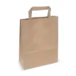 Papieren draagtas 70g/m² 28x10x22cm, bruin
