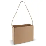 Box bag 32x16x24cm, bruin