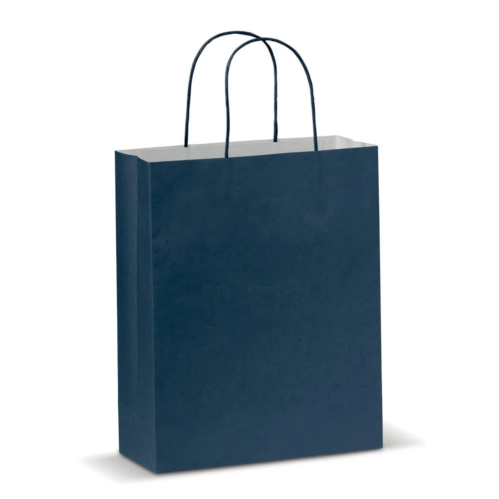 Draagtas papier middel 120gm² donkerblauw - Hidalgo Draagtas papier middel 120g/m², donkerblauw