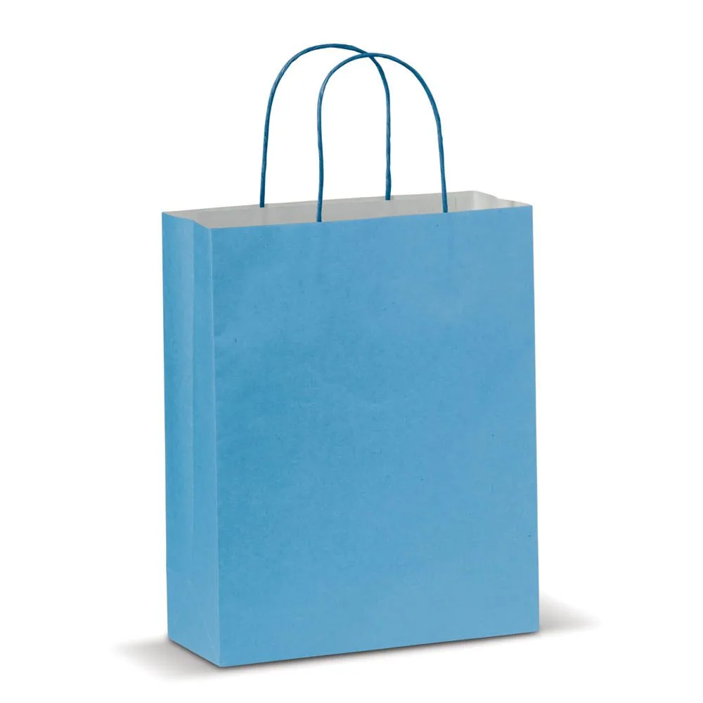 Draagtas papier middel 120gm² lichtblauw - Hidalgo Draagtas papier middel 120g/m², lichtblauw