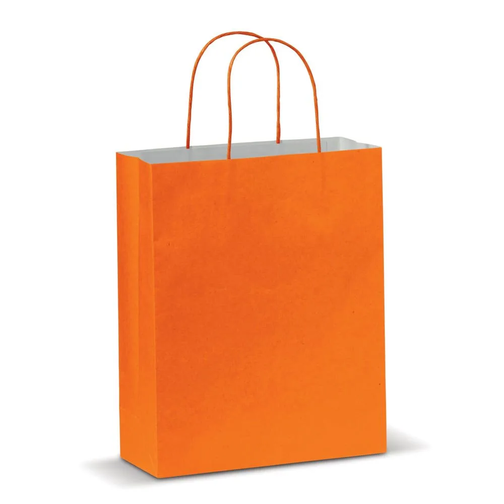 Draagtas papier middel 120gm² oranje - Hidalgo Draagtas papier middel 120g/m², oranje