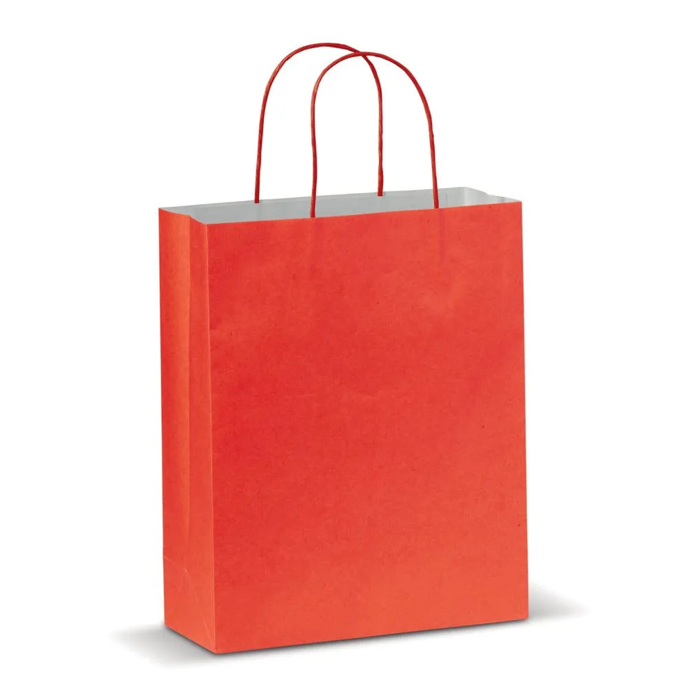 Draagtas papier middel 120gm² rood - Hidalgo Draagtas papier middel 120g/m², rood
