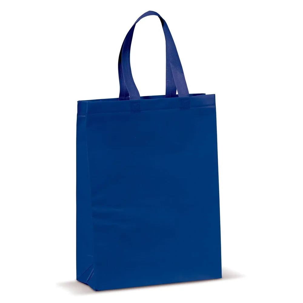 Draagtas gelamineerd non-woven medium 105gm² donkerblauw - Hidalgo Draagtas gelamineerd non-woven medium 105g/m², donkerblauw