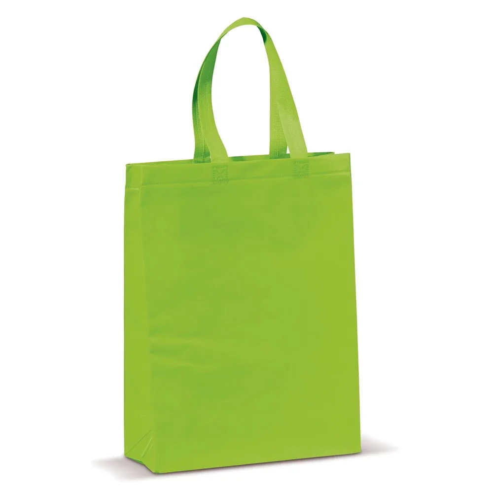 Draagtas gelamineerd non-woven medium 105gm² lichtgroen - Hidalgo Draagtas gelamineerd non-woven medium 105g/m², lichtgroen