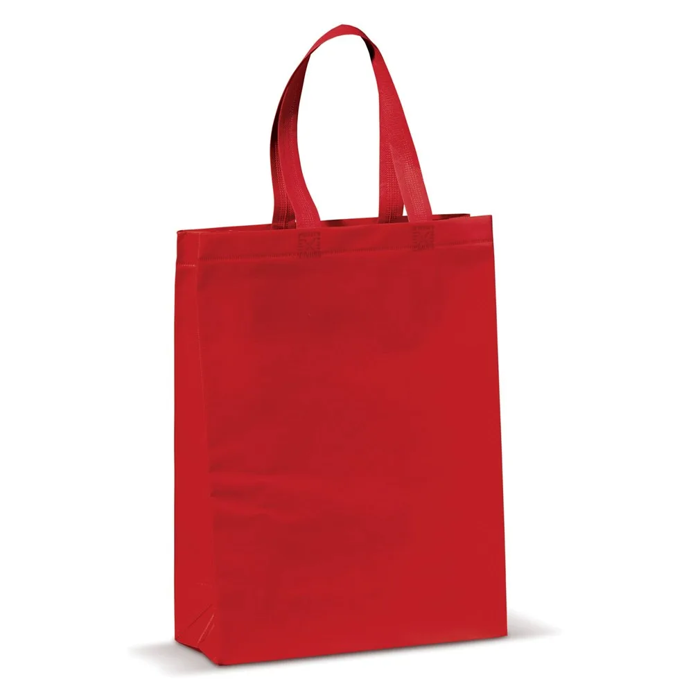 Draagtas gelamineerd non-woven medium 105gm² rood - Hidalgo Draagtas gelamineerd non-woven medium 105g/m², rood