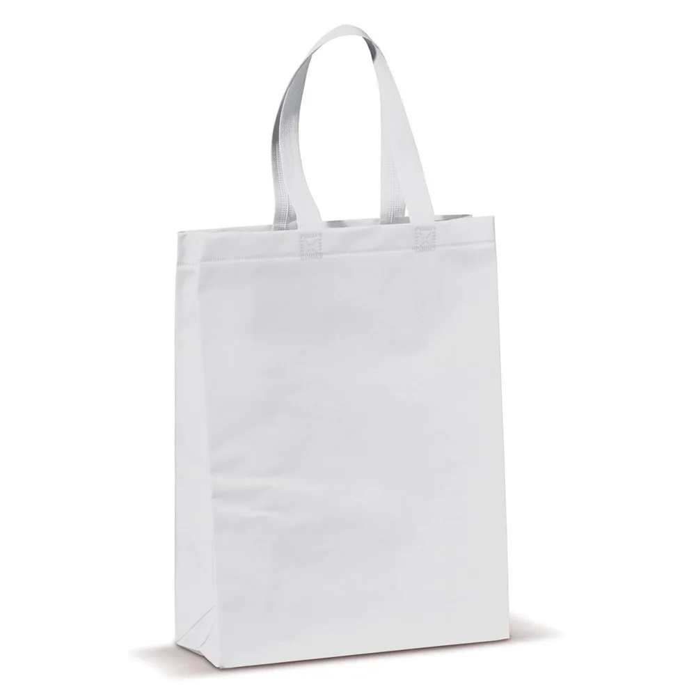 Draagtas gelamineerd non-woven medium 105gm² wit - Hidalgo Draagtas gelamineerd non-woven medium 105g/m², wit