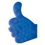Pepermuntdoos duim, ecru / blauw