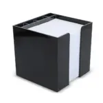 Papierkubus de luxe wit papier 10x10x10cm zwart - Hidalgo Papierkubus de luxe wit papier 10x10x10cm, zwart