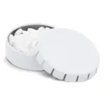 Mini clic tin pepermuntdoosje, wit