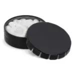 Mini clic tin pepermuntdoosje, zwart