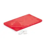 Pepermuntdoos ecru rood - Hidalgo-werbeartikel Pepermuntdoos, ecru / rood