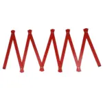 Duimstok hout 2m premium gekleurd, rood