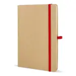 Notitieboek Kraftpapier A5 rood - Hidalgo Notitieboek Kraftpapier A5, rood