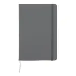 Notitieboek A5 PU met puntraster pagina's, licht grijs