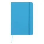 Notitieboek A5 PU met puntraster pagina's, lichtblauw