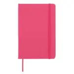 Notitieboek A5 PU met puntraster pagina's, roze
