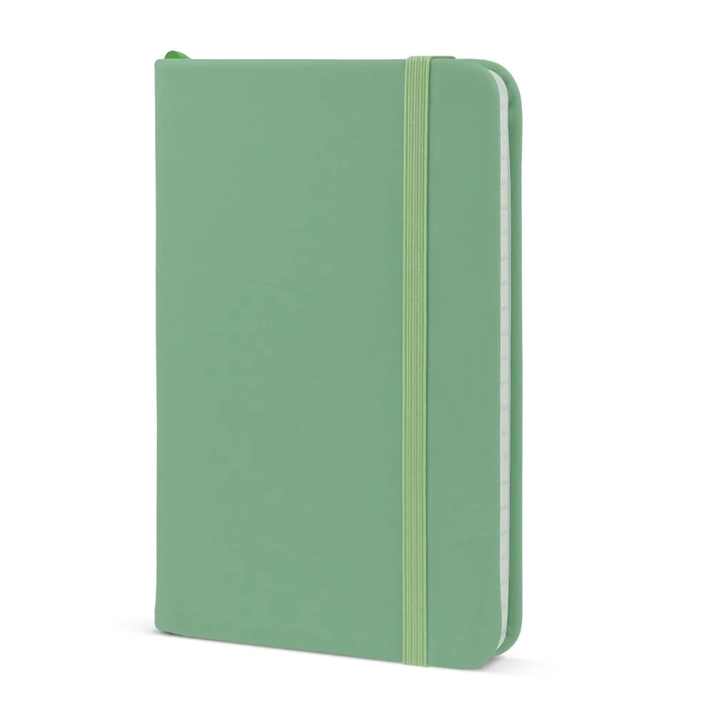 Notebook R-PETPU A6 olijfgroen - Hidalgo Notebook R-PET/PU A6, olijfgroen