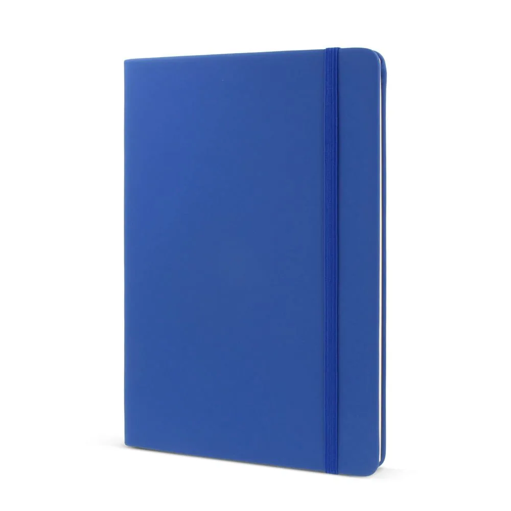 Notitieboek R-PETPU A5 blauw - Hidalgo Notitieboek R-PET/PU A5, blauw