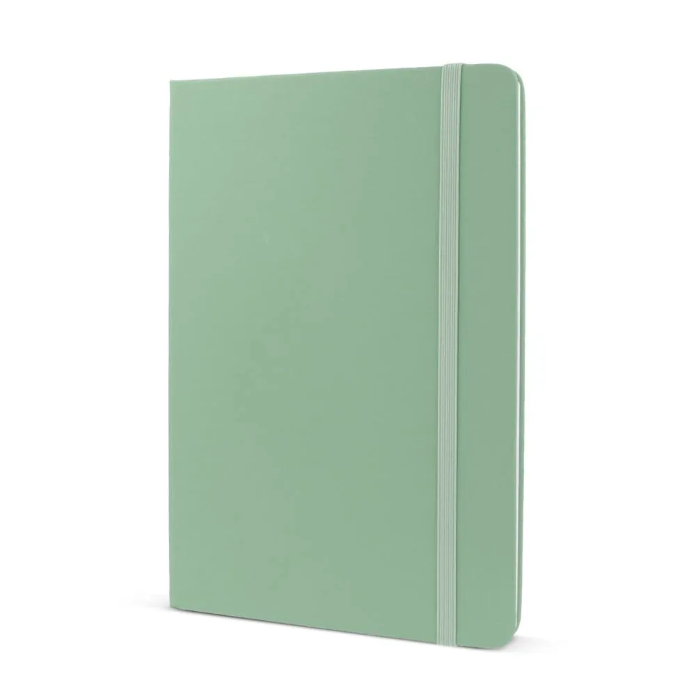 Notitieboek R-PETPU A5 olijfgroen - Hidalgo Notitieboek R-PET/PU A5, olijfgroen